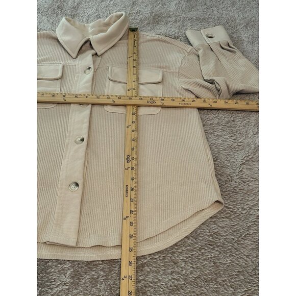 English Factory Women’s Sweater Long Sleeve Beige / Tan Size M - Picture 7 of 12